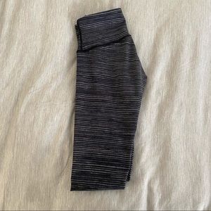 Lululemon striped wonder under leggings. Size 2.